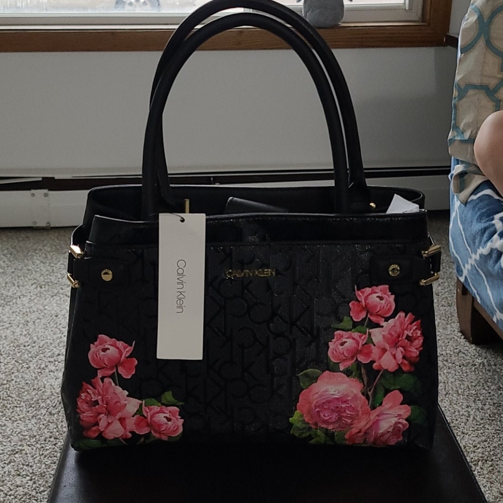 Calvin Klein flower purse